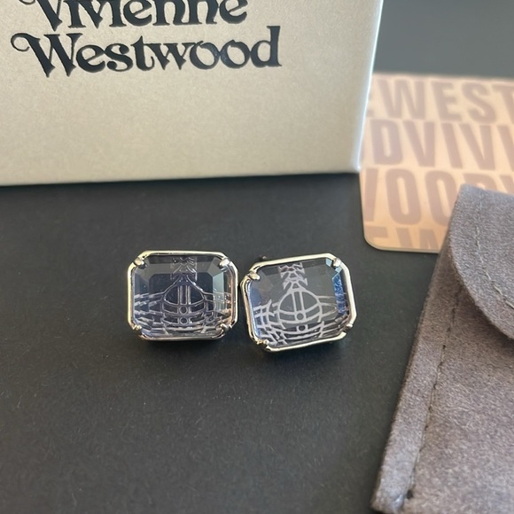 VIVIENNE WESTWOOD purple earrings - Picture 2 of 2